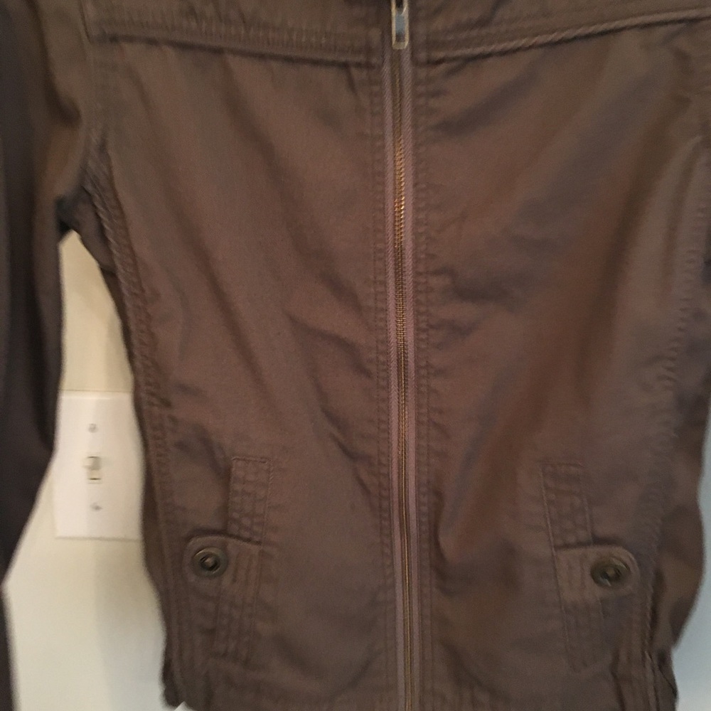 Like New Olive Volcom High Neck Army Jacket - image 6